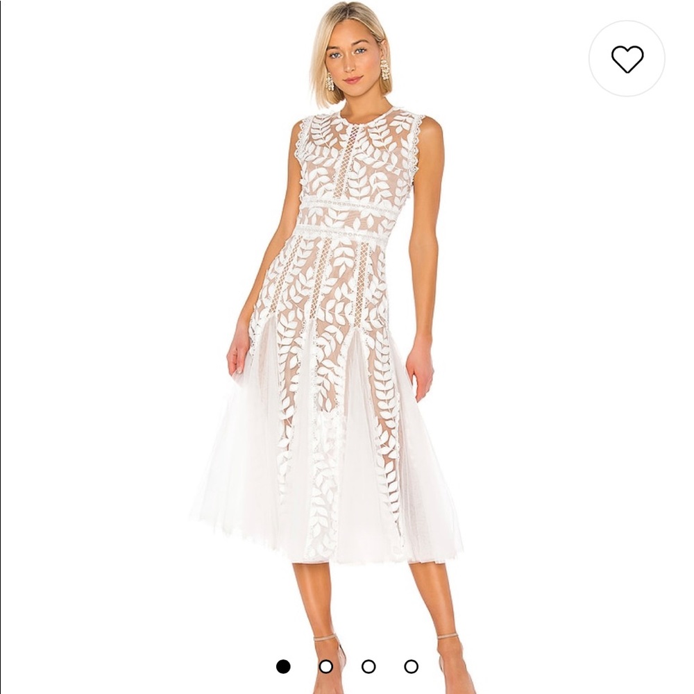 Bronx & Banco Saba Blanc Midi Dress in White
